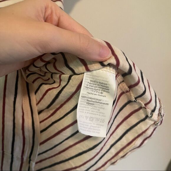 Madewell Striped Pocket Patch Casual T-Shirt XXS - Picture 5 of 5